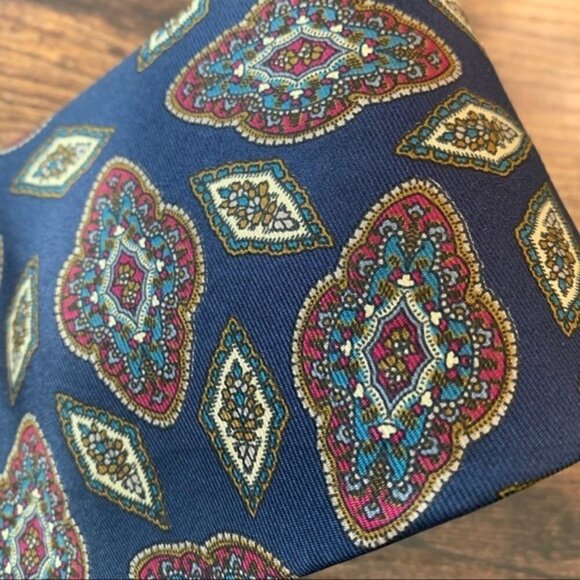 Oscar de la Renta vintage men's 100% silk necktie - Picture 4 of 8